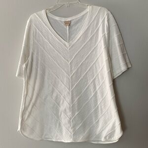 Cream blouse Chicos size 3